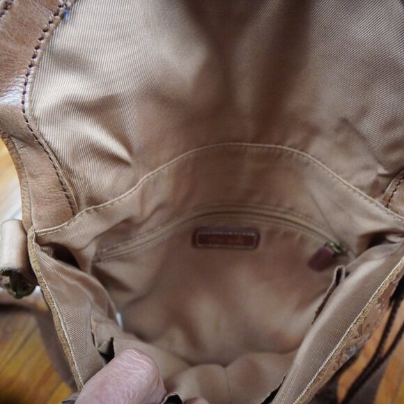 THE SAK Silverlake leather women's crossbody bag brown floral embossed - Picture 5 of 8